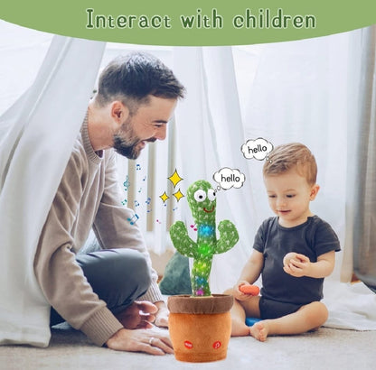 Dancing Cactus Toy for Kids  Talking & Singing Plush Cactus .